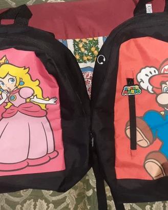 set 2 Zaini Nintendo Super Mario,Principessa Peach