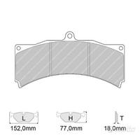 Pastiglie freno front ferodo racing DS3000 lancer