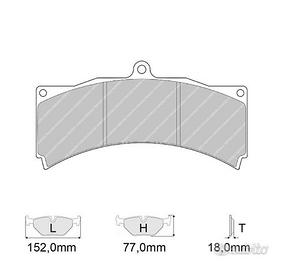 Pastiglie freno front ferodo racing DS3000 lancer