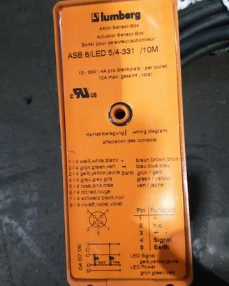 Ciabatta sensori Lumberg ASB 8/LED5-4-331 10M