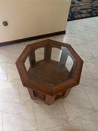 Tavolino in stile coloniale in teak