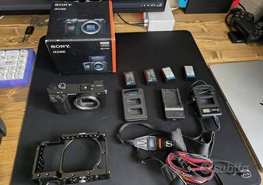 Sony A6400 Pari al Nuovo + 4 Batterie + Cage