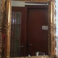 Specchio arte povera colore oro