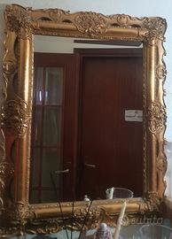 Specchio arte povera colore oro