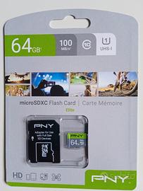 Scheda di memoria microSD + adattatore