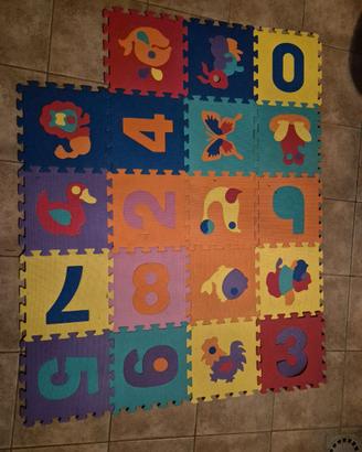 Tappeto morbido bambino nr.19 pezzi