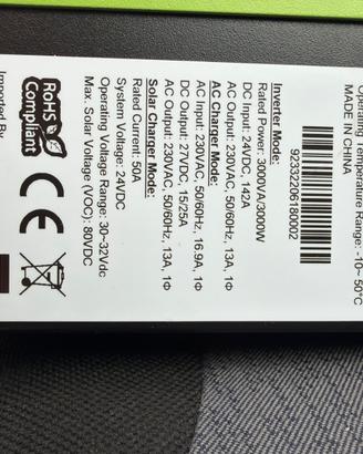 INVERTER EDISON 3024 3KW VP-3000-24