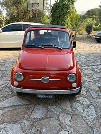 Fiat 500 poca (1968)-Targa Nera Originale BR