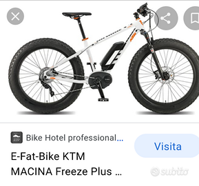 Fat bike elettrica ktm cpn bosch da 400