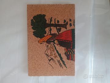 cartolina Sardegna in sughero 