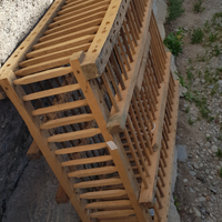 Gabbia in legno per pollame o conigli