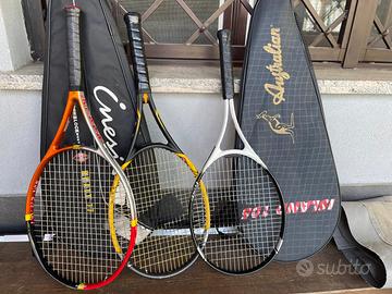 Tris 3 racchette tennis usate