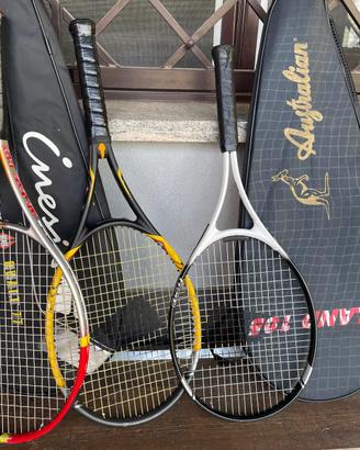 Tris 3 racchette tennis usate