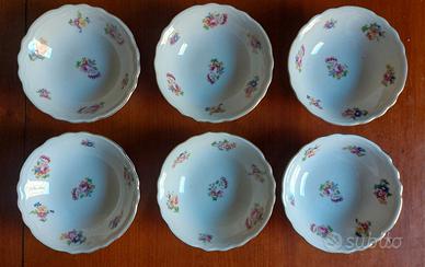 Servizio da 6 ciotole per frutta o gelato 