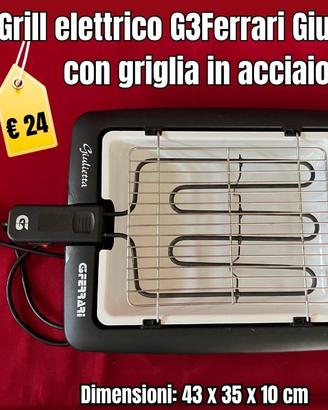 Grill elettrico G3Ferrari Giulietta con griglia