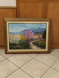 quadro olio su tela di savian