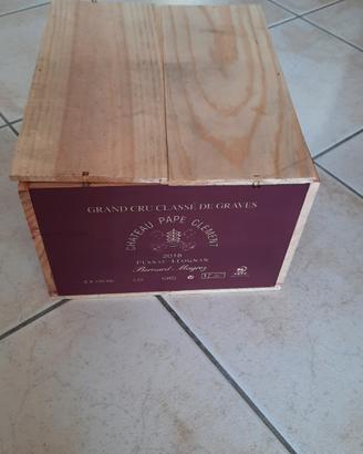 Scatola in legno bottiglie vino