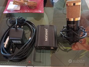 Microfono Neewer con Alimentatore Phantom Neewer