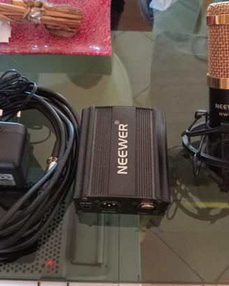 Microfono Neewer con Alimentatore Phantom Neewer