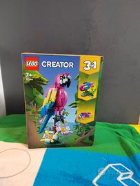 lego pappagallo esotico rosa