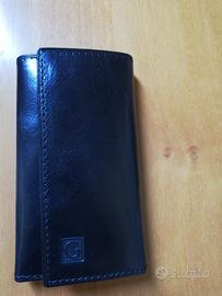 Portachiavi nero in pelle a 6 ganci Galitzine