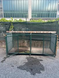 BOX TRASPORTO CANI CON ROTELLE