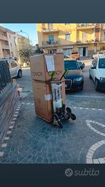 carrello saliscale elettrico  con il proprio avvit