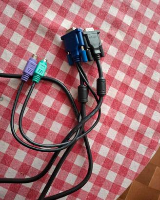 CAVO PS2 VGA D-SUB 2,0 M SERVER KVM ADATTATORE PRO