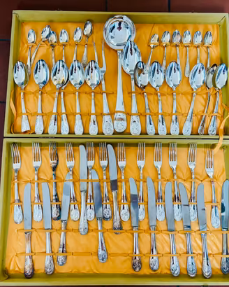 Servizio posate placcate argento