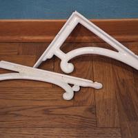 Coppia mensole in ghisa