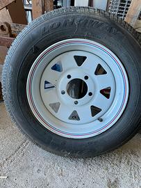 4 crechi gommati compreso 4 mozzi