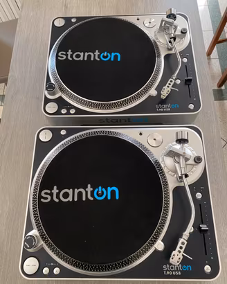 Coppia Giradischi Stanton T.90 USB + Flight Case