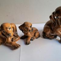 3 bassotti porcellana