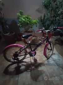 bici da bambina btwin usata poche volte cambio shi