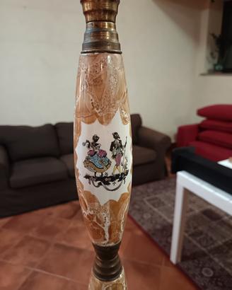 Lampada da terra vintage anni '60/'70 in ceramica