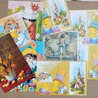 BUONA PASQUA lotto 8 Cartoline auguri vintage uova