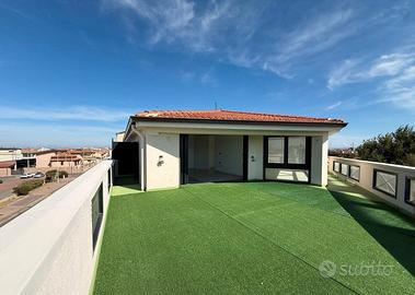 Trivano attico con 110mq di terrazza a livello