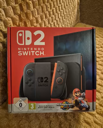 Nintendo switch 2 + mario kart world nuova