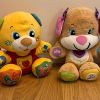 peluche fisher price o Clementoni parlanti