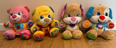 peluche fisher price o Clementoni parlanti