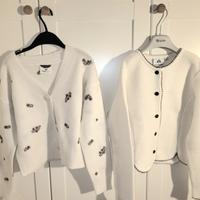 2 maglie lana bianca