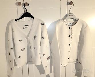 2 maglie lana bianca