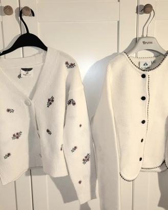 2 maglie lana bianca