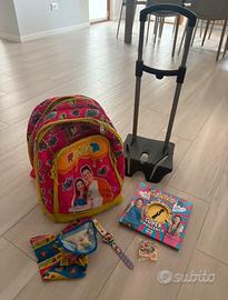 Cartella e accessori per la scuola “Me contro te”