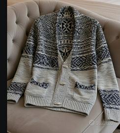 cardigan in maglia  collo a scalle Zara man