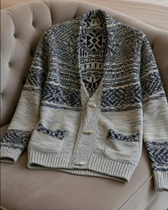 cardigan in maglia  collo a scalle Zara man
