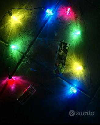 luci led fatte ghirlanda pigna pigne