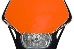 Mascherina portafaro moto cross enduro V-Face con 