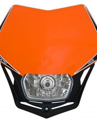 Mascherina portafaro moto cross enduro V-Face con 