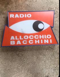 Insegna Radio Allocchio Bacchini ORIGINALE